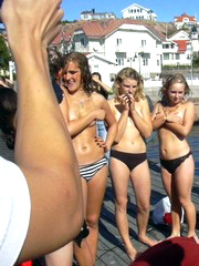 Horny nudist and naturist girls..